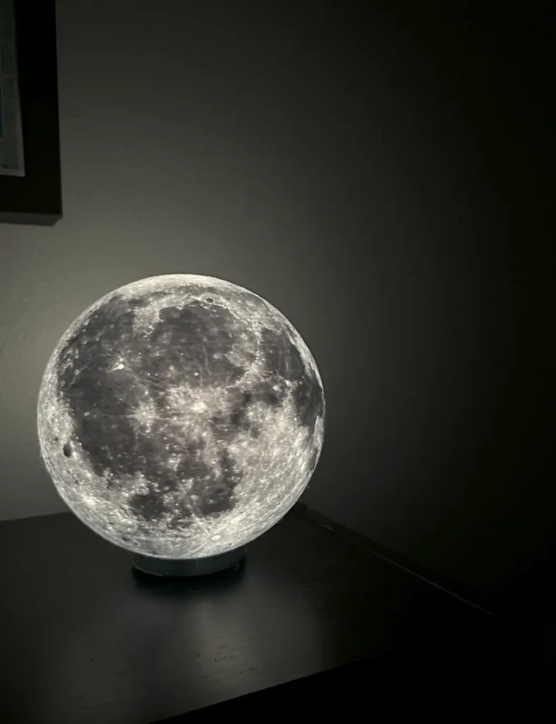 Lámpara Luna 3D — Luz Ambiental