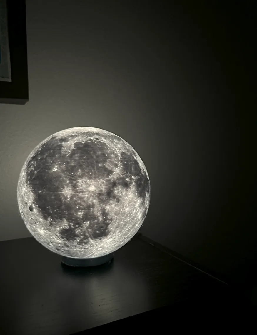 Lámpara Luna 3D — Luz Ambiental