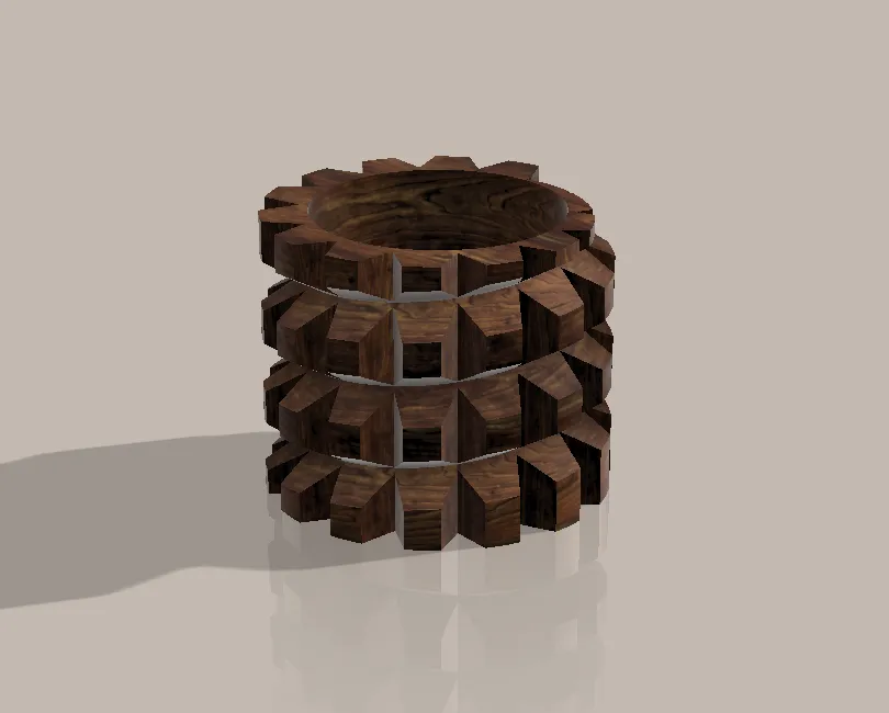 Maceta Escultórica Espiral - Imagen 2
